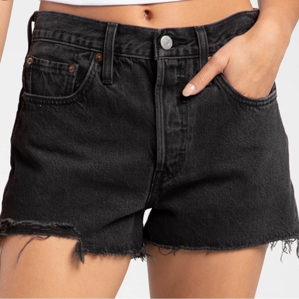 Levi's Women's Black Jean Shorts